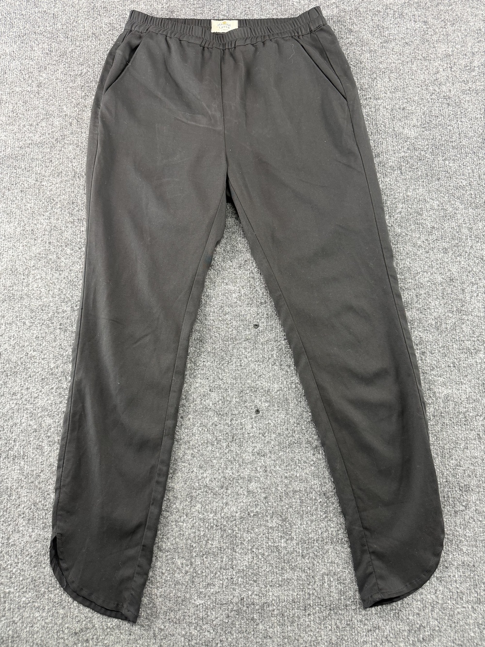Marine Layer Pants Mens XS Black Slim Jogger Elastic Waist Tapered Pockets